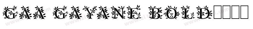 GAA Gayane Bold字体转换